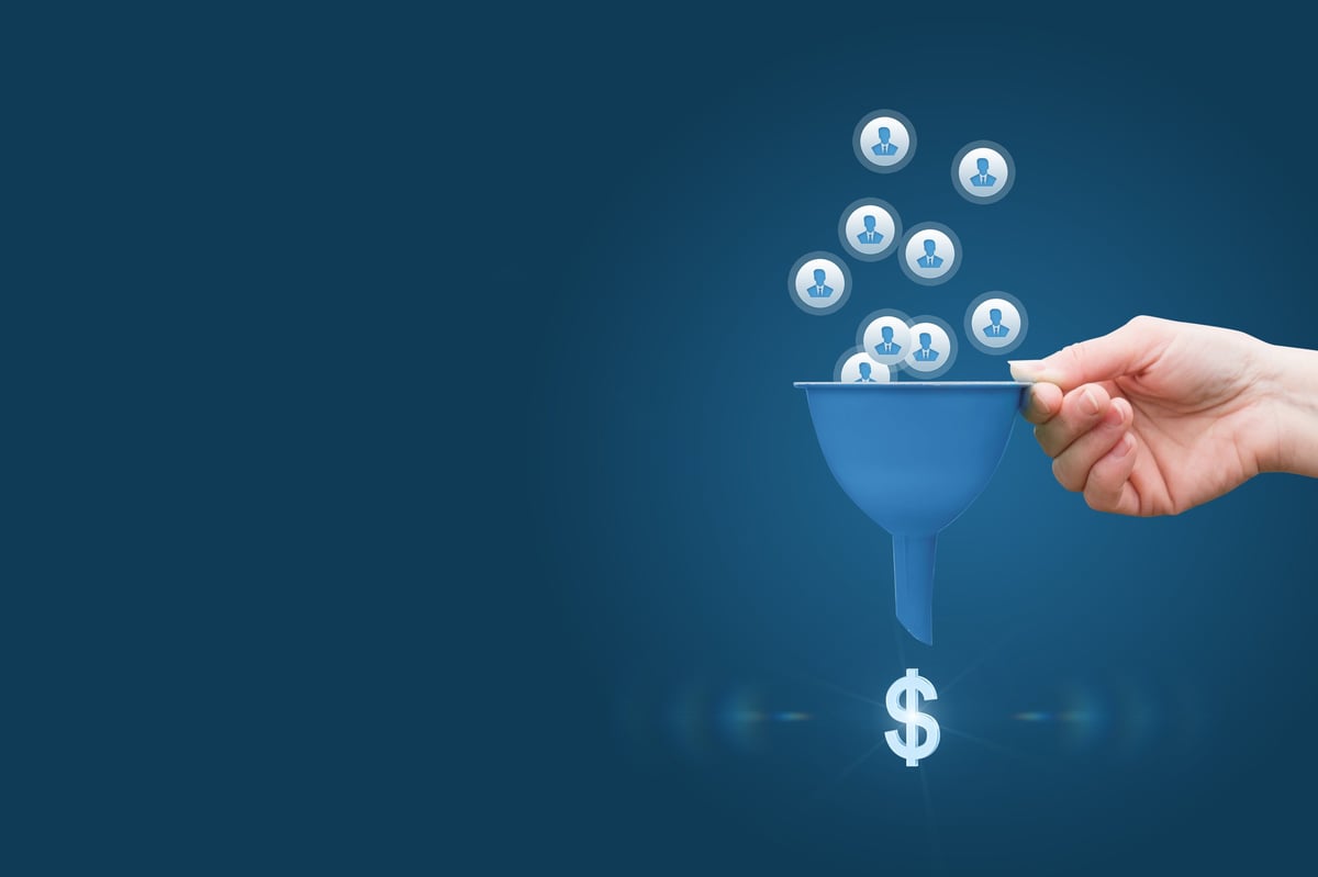 Conversion funnel concept